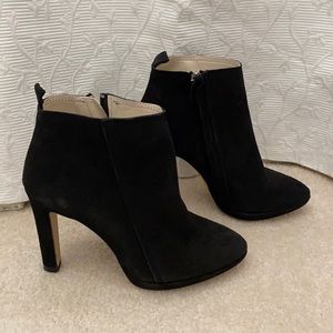 Zara Suede Ankle Heel Boots